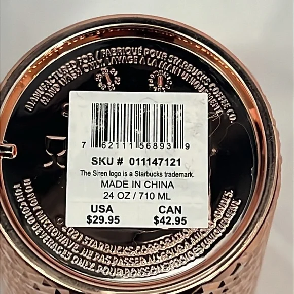 Starbucks Rose Gold Large Tumbler Venti New - Picture 8 of 9